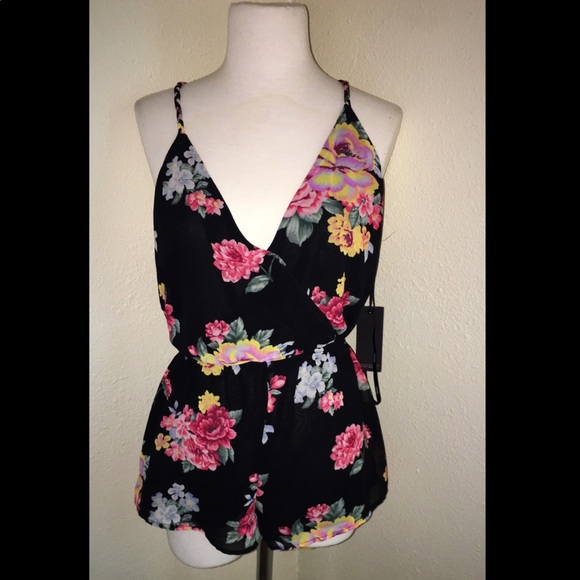 Pants - Floral romper